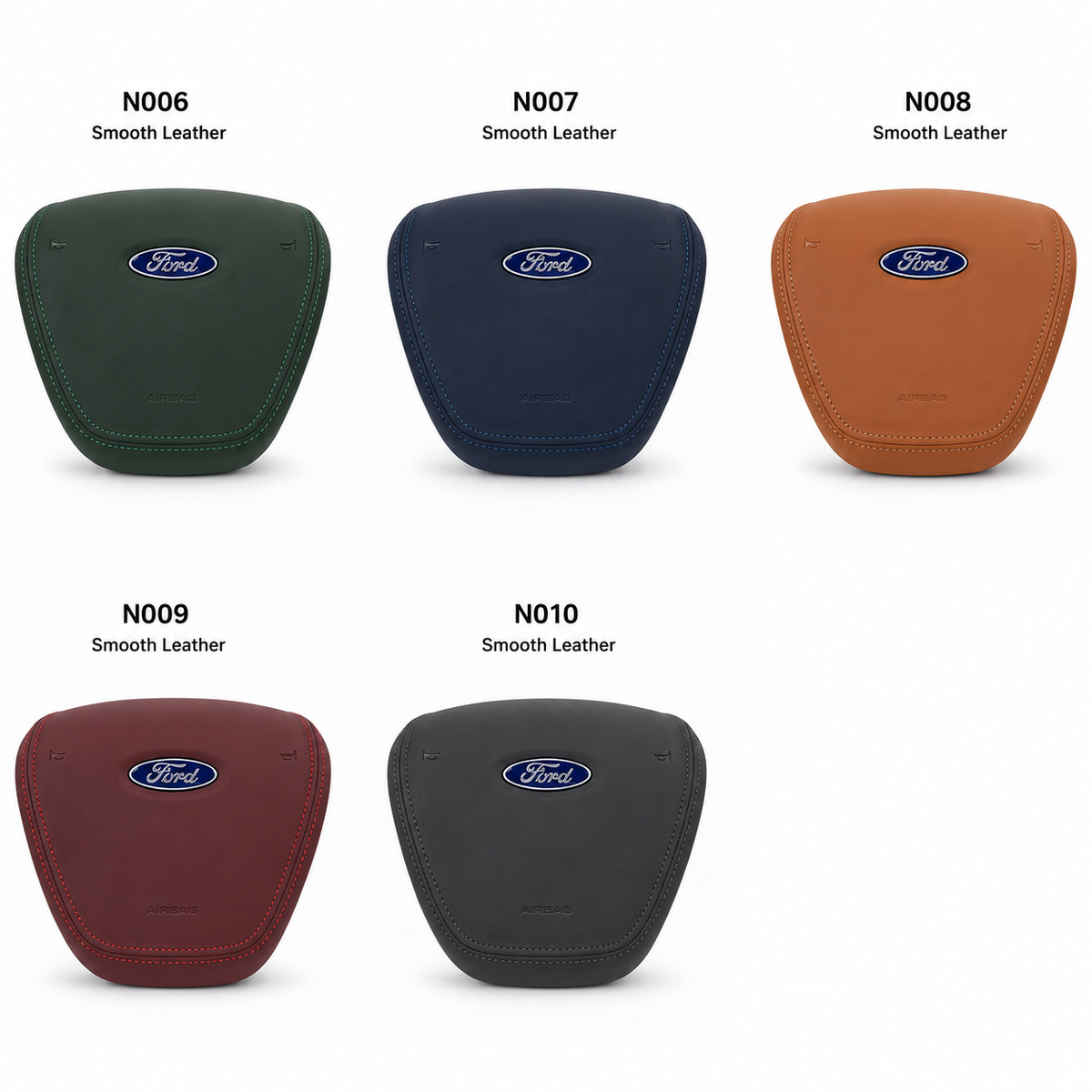 GENOVA Ford Falcon FG FGX Territory SZ smooth leather outer airbag cover colour options