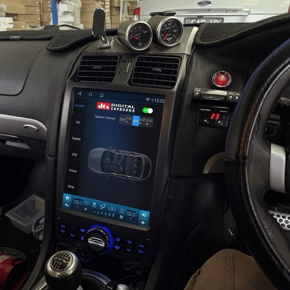 Ford Falcon BA BF premium GENOVA 12.1 inch head unit DSP audio controls