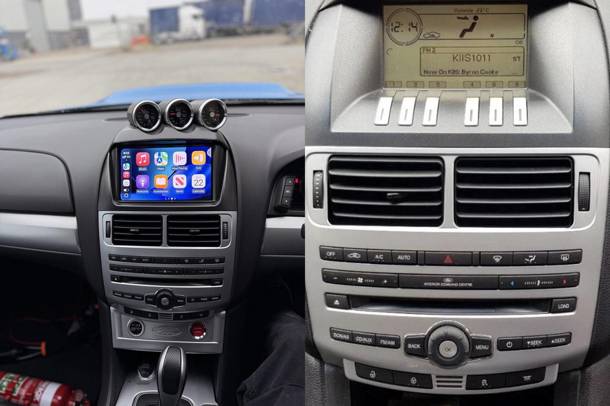 GENOVA Ford Falcon FG MK1 CarPlay conversion dashboard